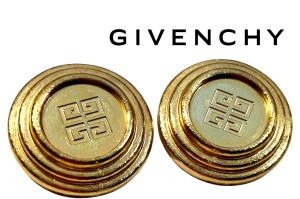 Logowane klipsy Givenchy 80s