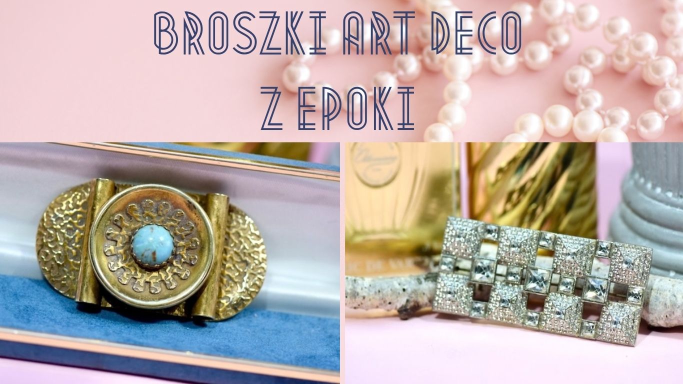 Oryginalne broszki z lat 1920/30.